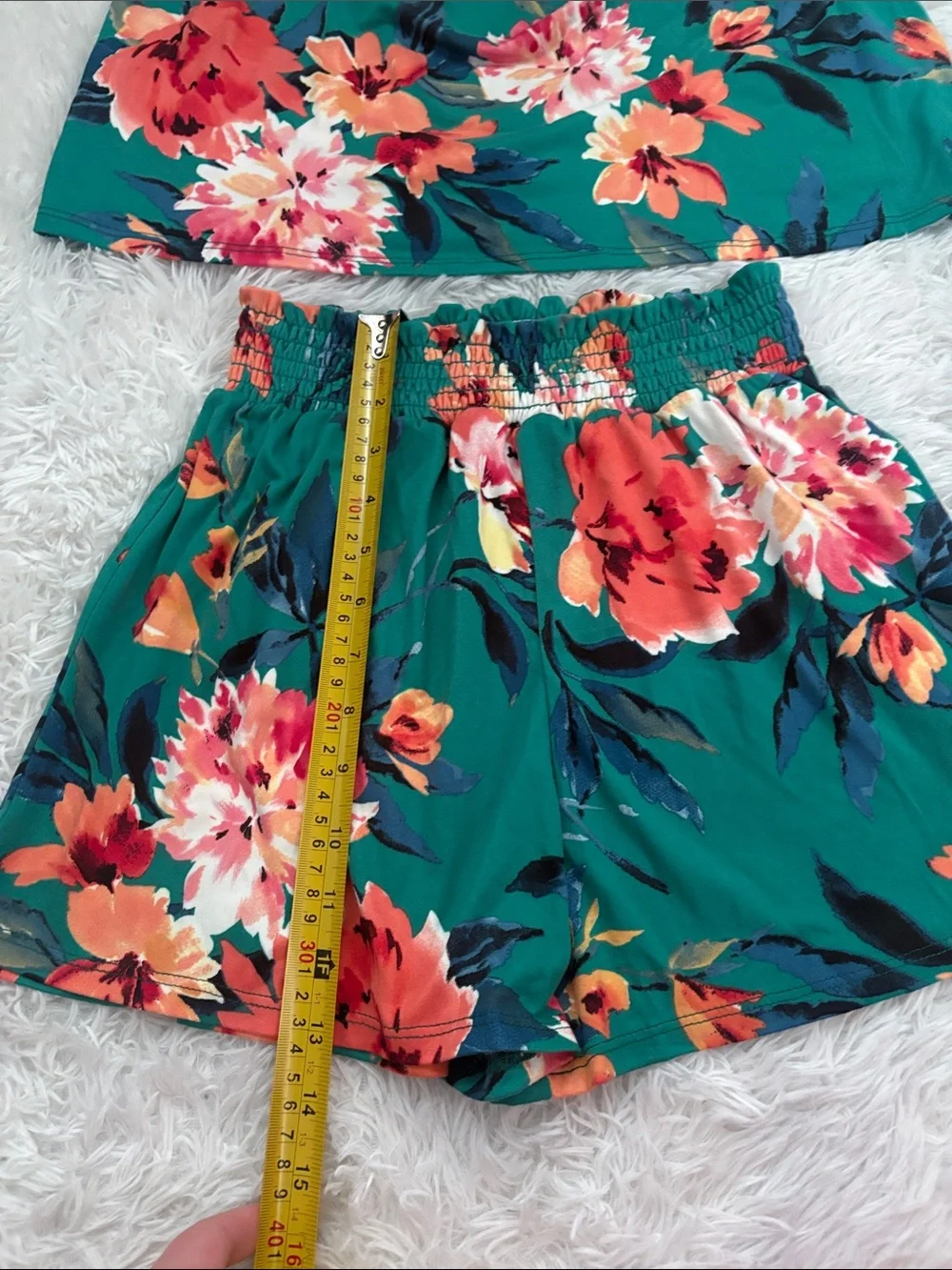 NWT Chenault Girl From Stitch Fix Green Floral 2 Piece Outfit Size 12 Youth